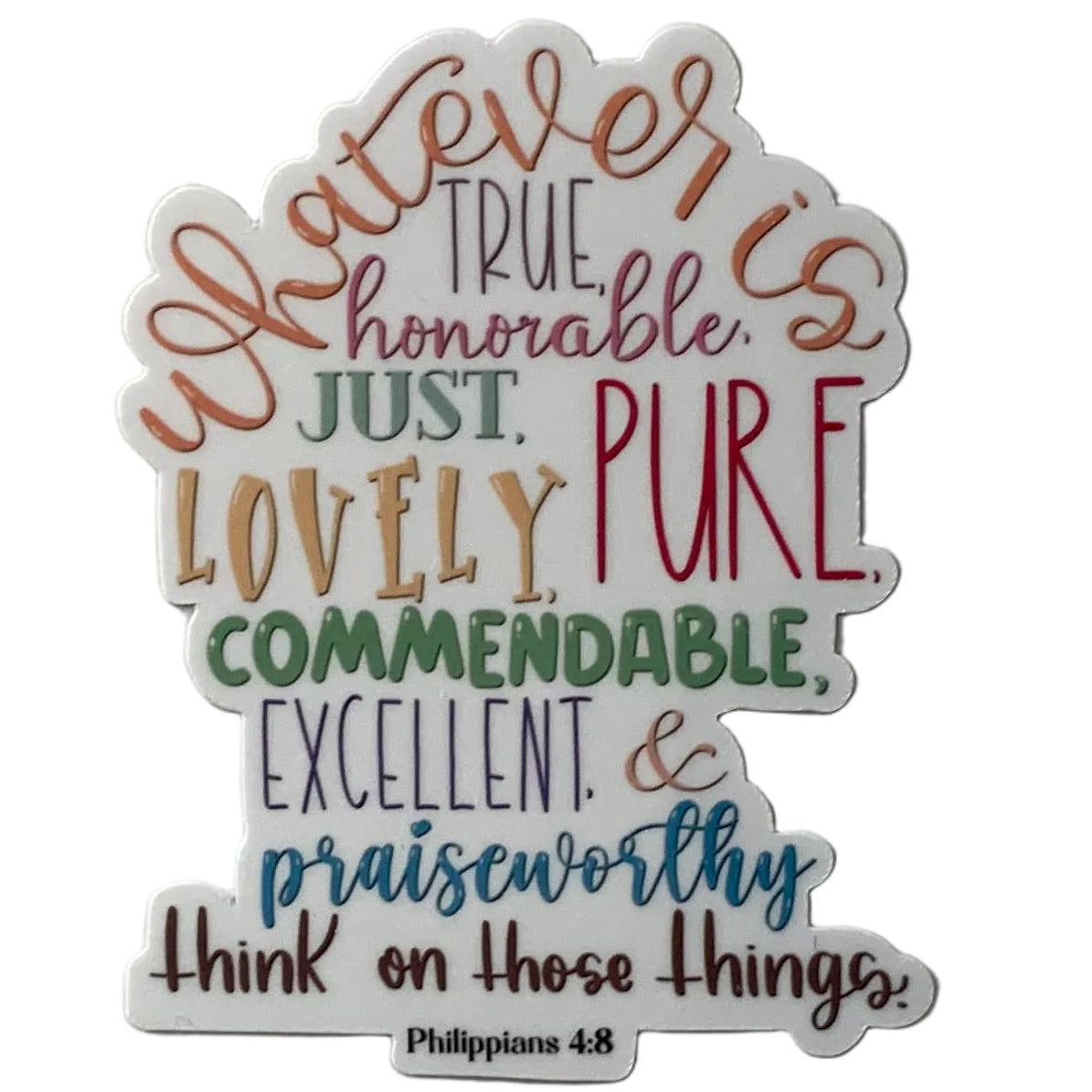 Phil. 4:8 Sticker