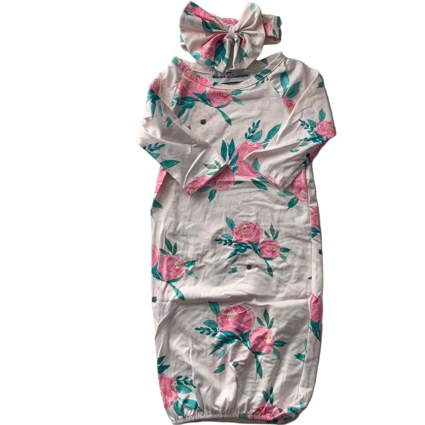 Infant Girls Pink Baby Gown