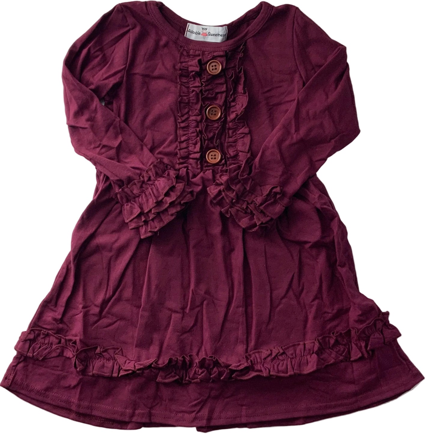 Ruffle Plum Dress